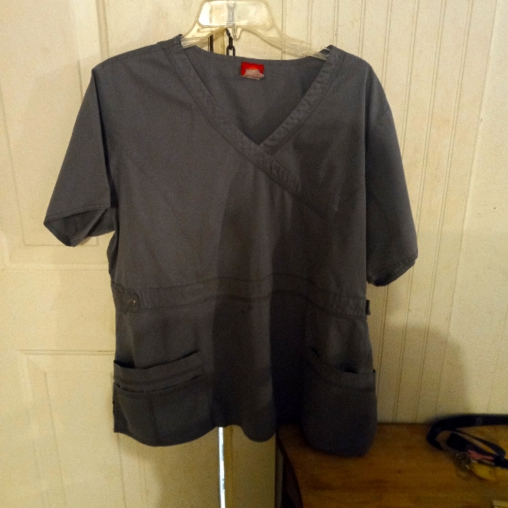 Grey Dickies Scrub top